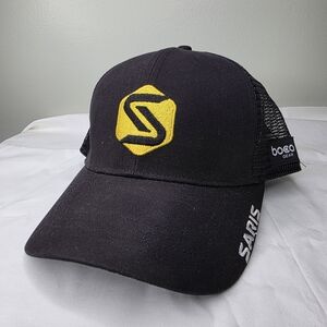 Black and Yellow Saris Boco Gear Snapback Hat